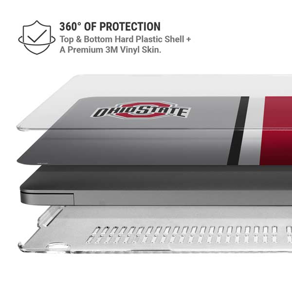 Ohio State University Buckeyes MacBook Pro 14in (2021-24) Case plus Skin