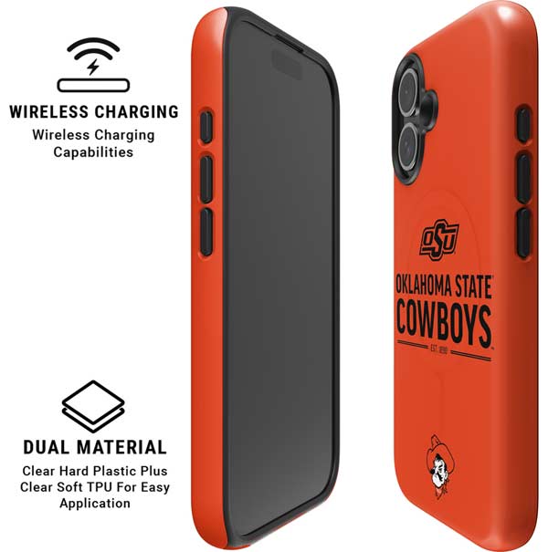 Oklahoma State University OK Cowboys Est 1890 iPhone 16 Plus Magsafe Impact Case