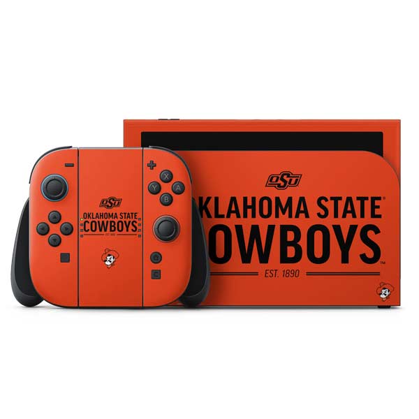 Oklahoma State University OK Cowboys Est 1890 Nintendo Switch 2 (2025) with Joy-Con Skin