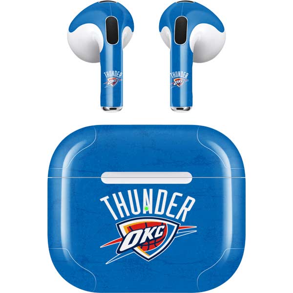 NBA OKC Thunder Distressed Apple AirPods (3rd Gen 2021) Skin