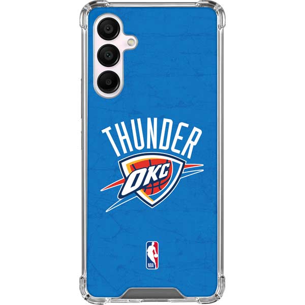 NBA OKC Thunder Distressed Galaxy A16 5G Clear Case