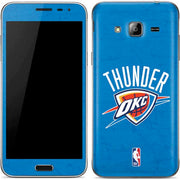 NBA OKC Thunder Distressed Galaxy J3 Skin