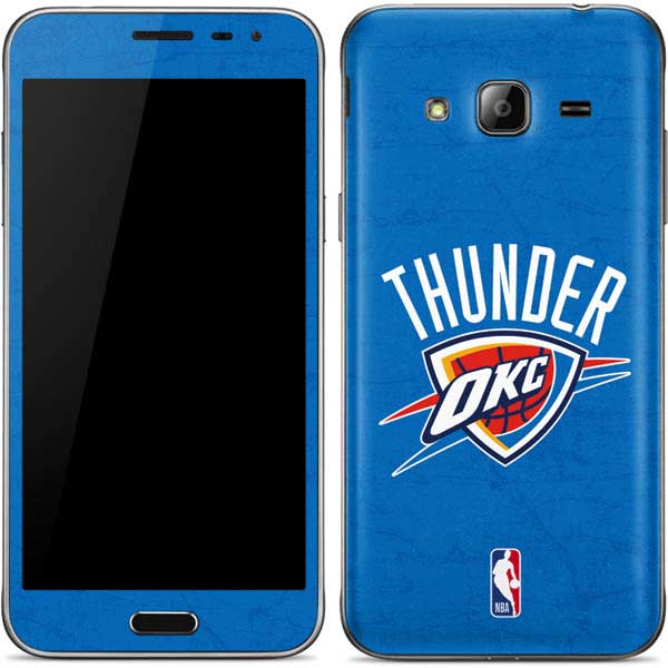 NBA OKC Thunder Distressed Galaxy J3 Skin