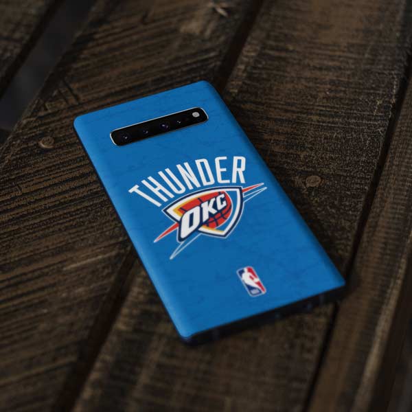 NBA OKC Thunder Distressed Galaxy S10 Plus Skin