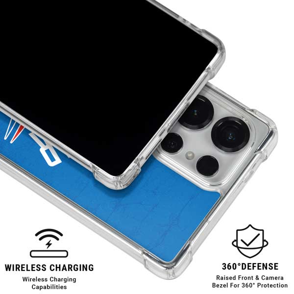 NBA OKC Thunder Distressed Galaxy S25 Ultra Clear Case