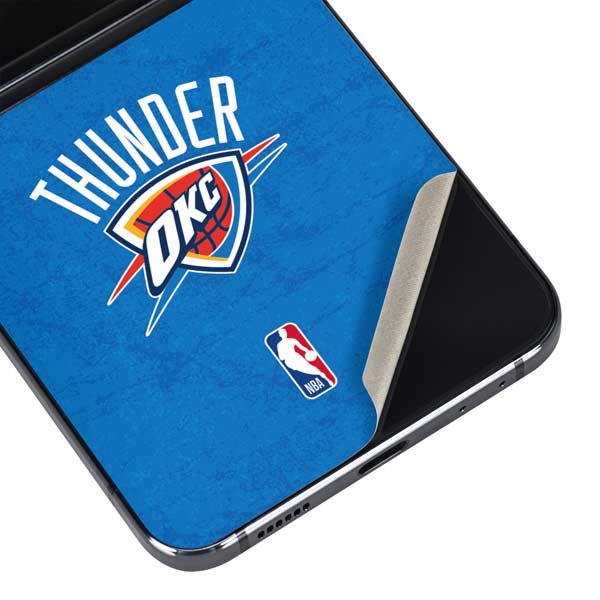 NBA OKC Thunder Distressed Galaxy Z Flip5 5G Skin