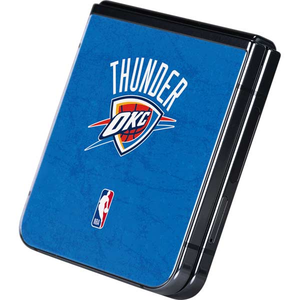 NBA OKC Thunder Distressed Galaxy Z Flip5 5G Skin