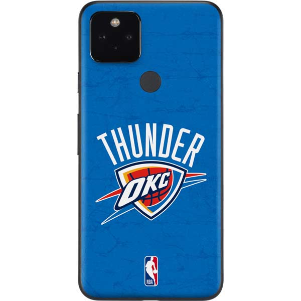 NBA OKC Thunder Distressed Google Pixel 5a Skin
