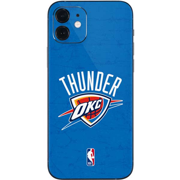 NBA OKC Thunder Distressed iPhone 12 Skin