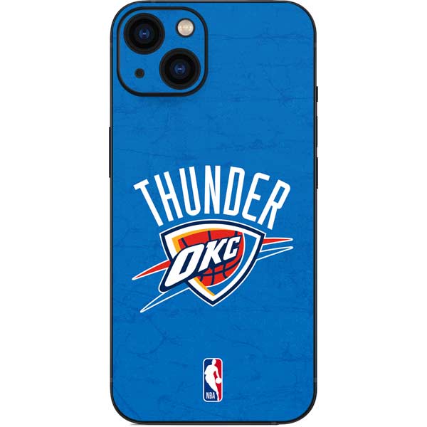 NBA OKC Thunder Distressed iPhone 13 Skin