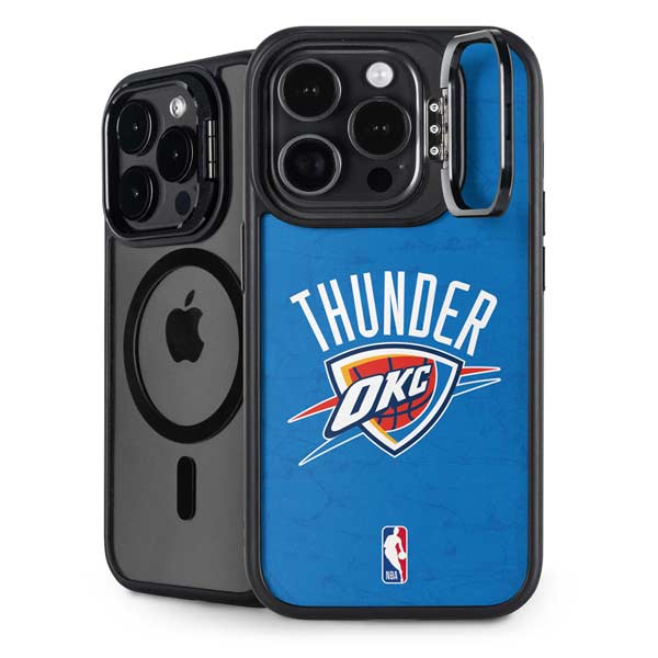 NBA OKC Thunder Distressed iPhone 14 Pro Max Kickstand Case