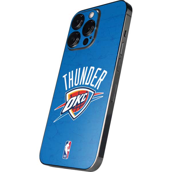 NBA OKC Thunder Distressed iPhone 15 Pro Skin