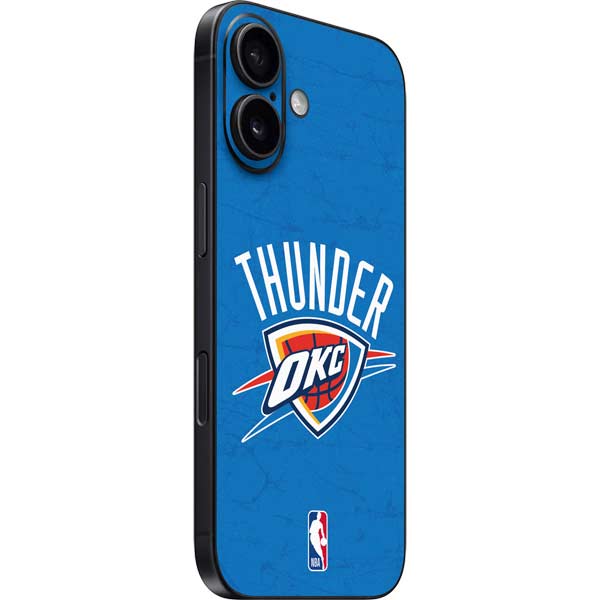 NBA OKC Thunder Distressed iPhone 16 Skin