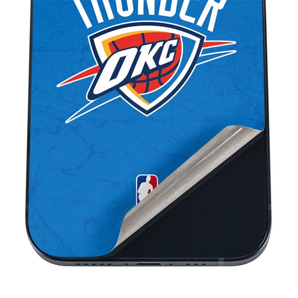 NBA OKC Thunder Distressed iPhone 16 Skin