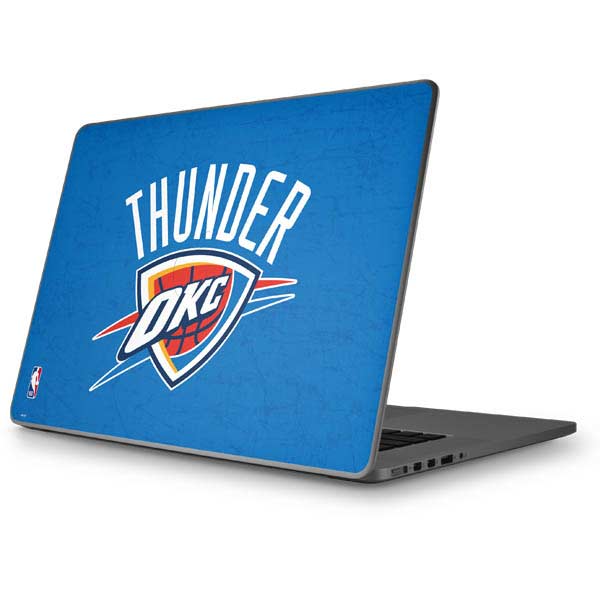 NBA OKC Thunder Distressed Apple MacBook Pro 17-inch Skin