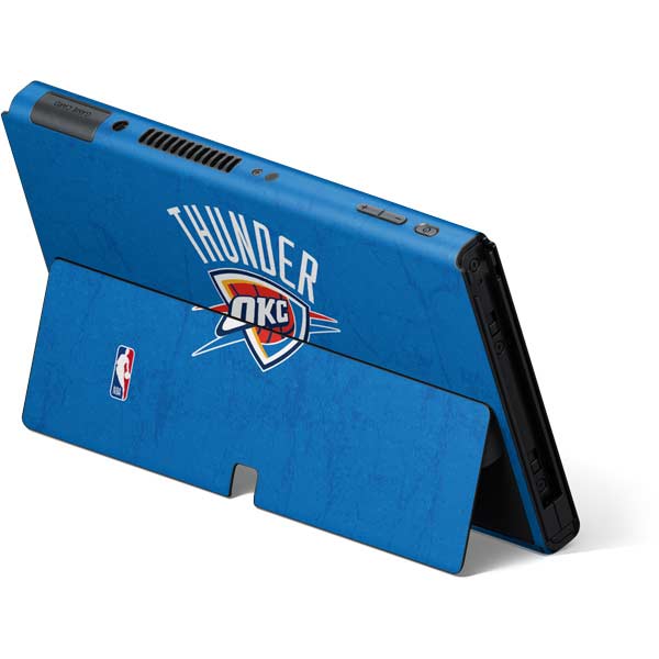 NBA OKC Thunder Distressed Nintendo Switch OLED (2021) Skin