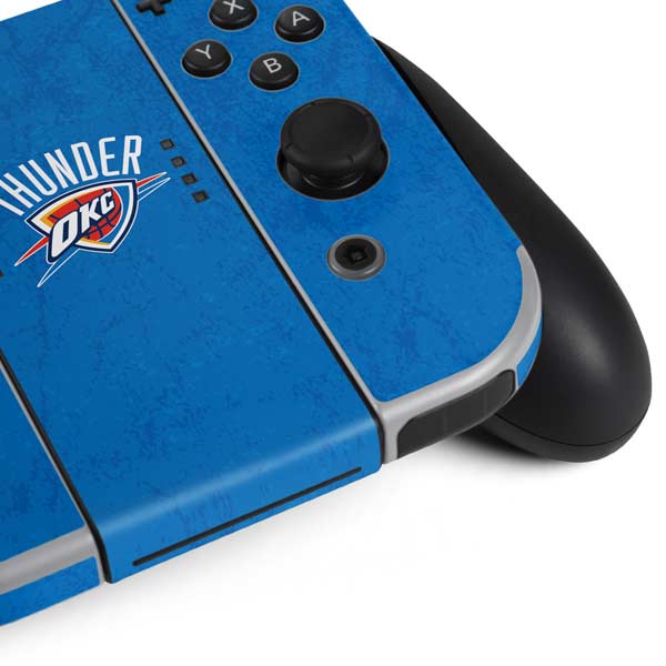 NBA OKC Thunder Distressed Nintendo Switch OLED (2021) Skin