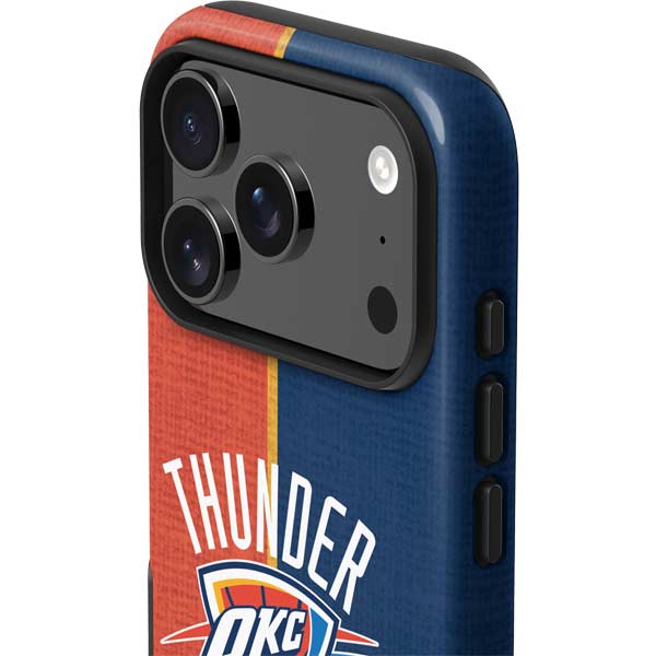 NBA OKC Thunder Split iPhone 17 Pro Max Impact Case