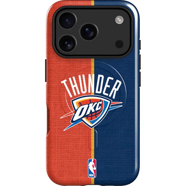 NBA OKC Thunder Split iPhone 17 Pro Max Magsafe Impact Case