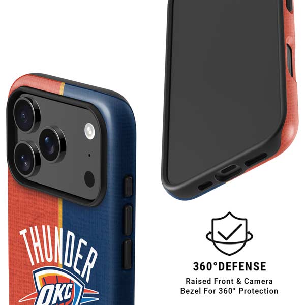 NBA OKC Thunder Split iPhone 17 Pro Max Magsafe Impact Case