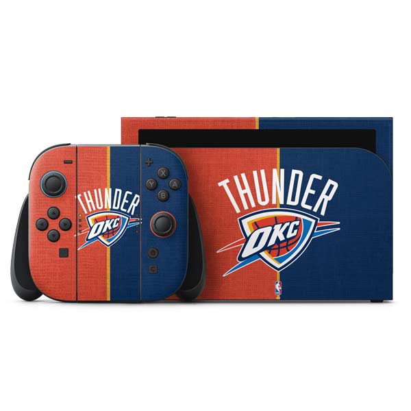 NBA OKC Thunder Split Nintendo Skins