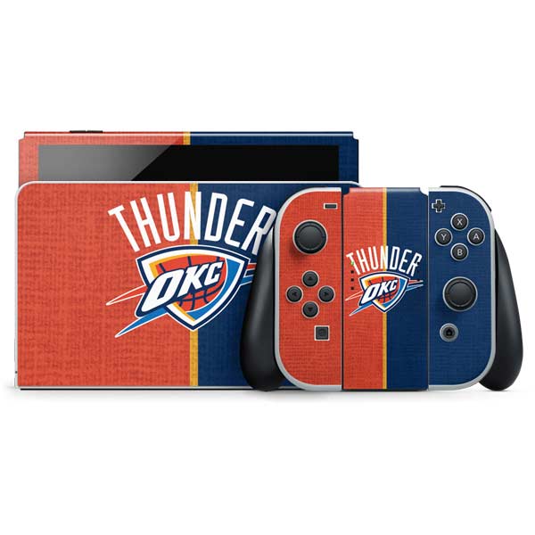 NBA OKC Thunder Split Nintendo Skins
