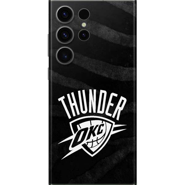 NBA Oklahoma City Thunder Black Animal Print Galaxy Skins