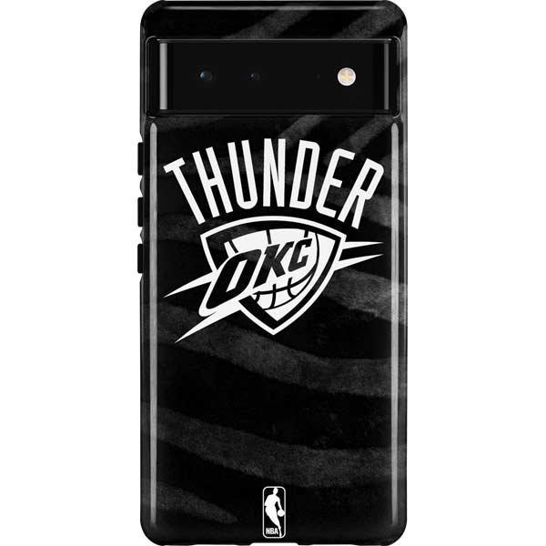 NBA Oklahoma City Thunder Black Animal Print Pixel Cases