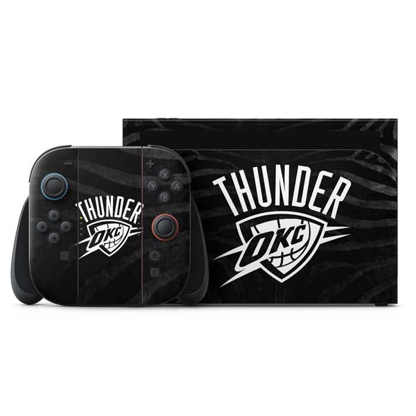 NBA Oklahoma City Thunder Black Animal Print Nintendo Skins