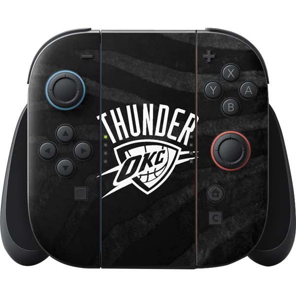 NBA Oklahoma City Thunder Black Animal Print Nintendo Skins