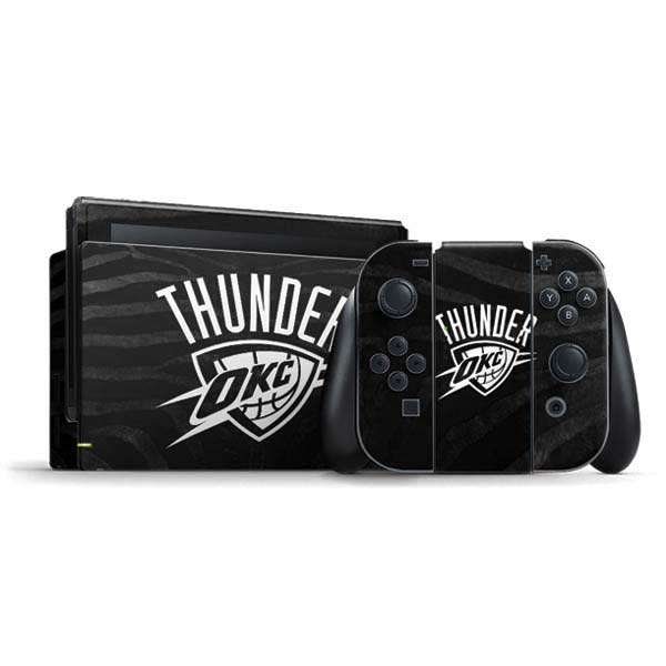NBA Oklahoma City Thunder Black Animal Print Nintendo Skins