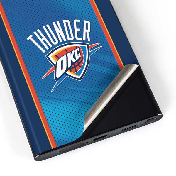 NBA Oklahoma City Thunder Blue Jersey Galaxy Skins