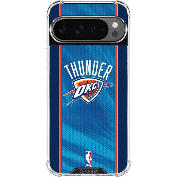 NBA Oklahoma City Thunder Blue Jersey Google Pixel 10 Pro XL Clear Case