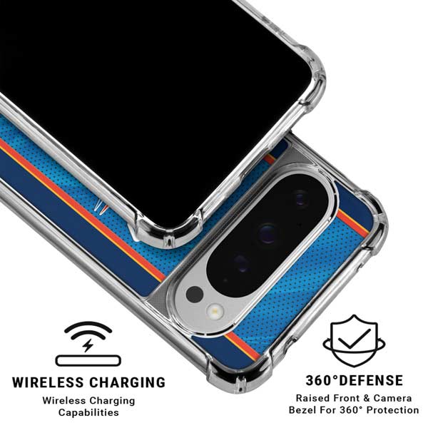 NBA Oklahoma City Thunder Blue Jersey Google Pixel 10 Pro XL Clear Case