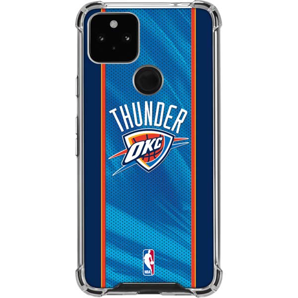 NBA Oklahoma City Thunder Blue Jersey Pixel Cases