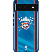 NBA Oklahoma City Thunder Blue Jersey Pixel Cases