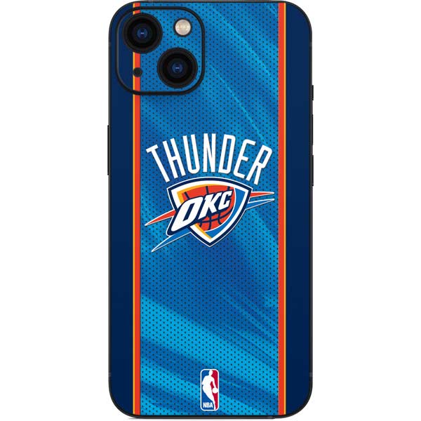NBA Oklahoma City Thunder Blue Jersey iPhone Skins