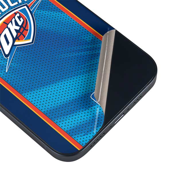 NBA Oklahoma City Thunder Blue Jersey iPhone Skins