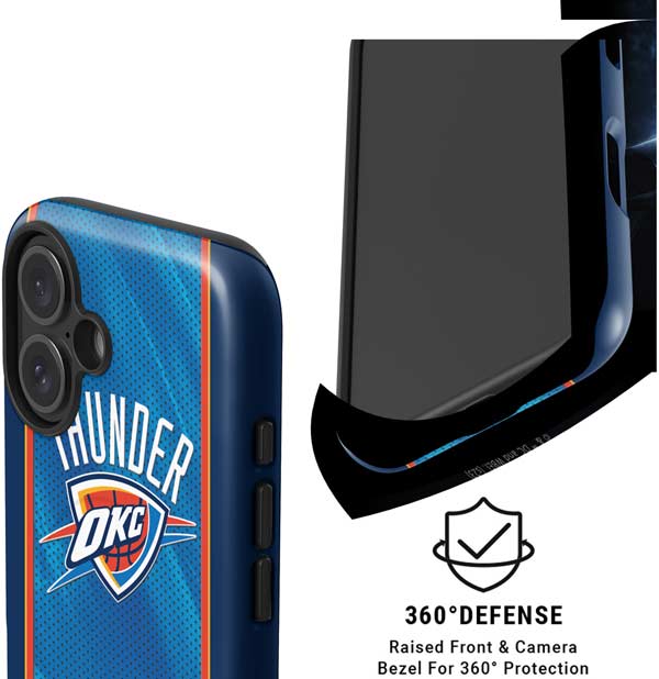 NBA Oklahoma City Thunder Blue Jersey iPhone 16 Magsafe Impact Case