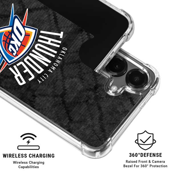 NBA Oklahoma City Thunder Dark Rust Galaxy S26 Clear Case