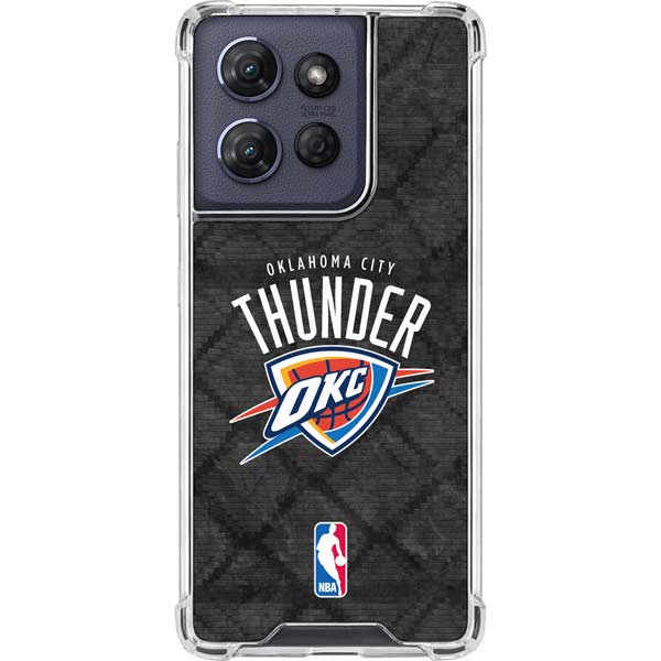 NBA Oklahoma City Thunder Dark Rust Moto G 5G (2025) Clear Case