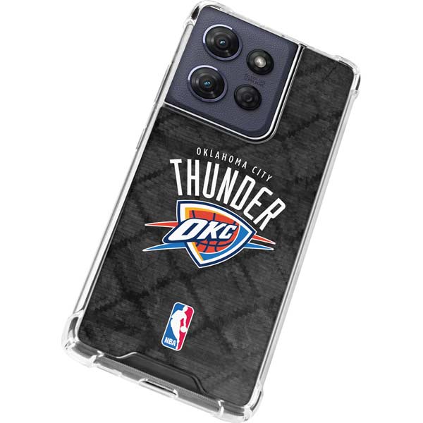 NBA Oklahoma City Thunder Dark Rust Moto G 5G (2025) Clear Case