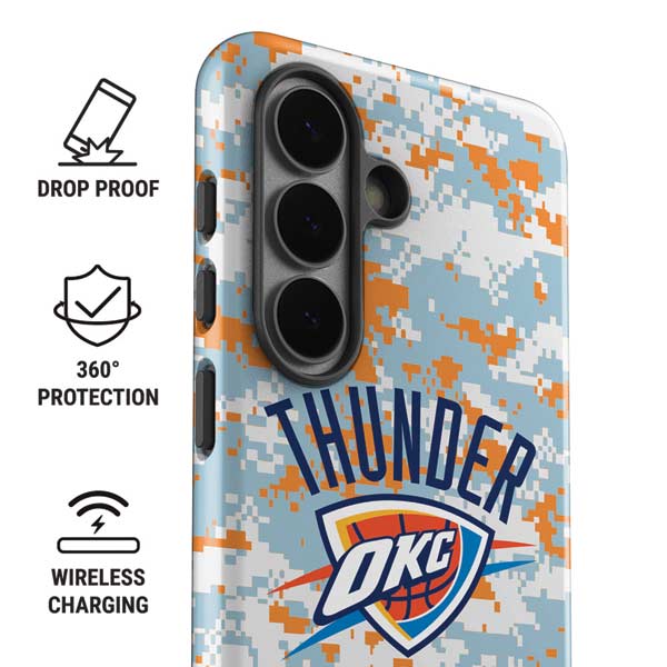 NBA Oklahoma City Thunder Digi Camo Galaxy S26 Impact Case