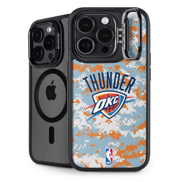 NBA Oklahoma City Thunder Digi Camo iPhone 14 Pro Kickstand Case