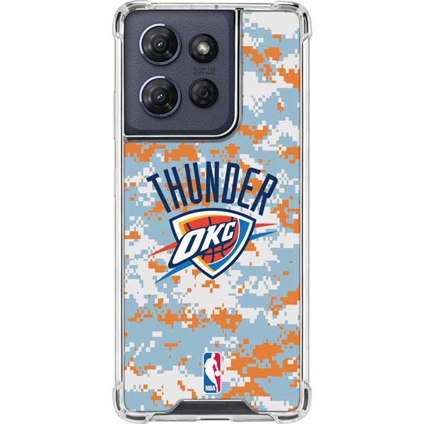 NBA Oklahoma City Thunder Digi Camo Moto G 5G (2025) Clear Case