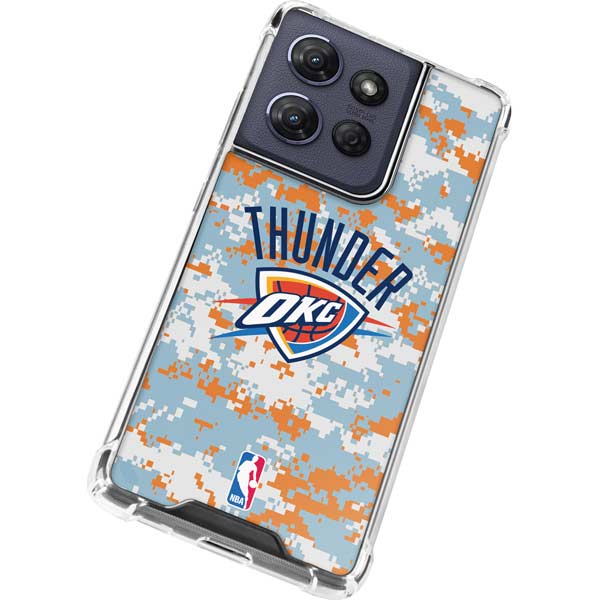 NBA Oklahoma City Thunder Digi Camo Moto G Play 5G (2025) Clear Case