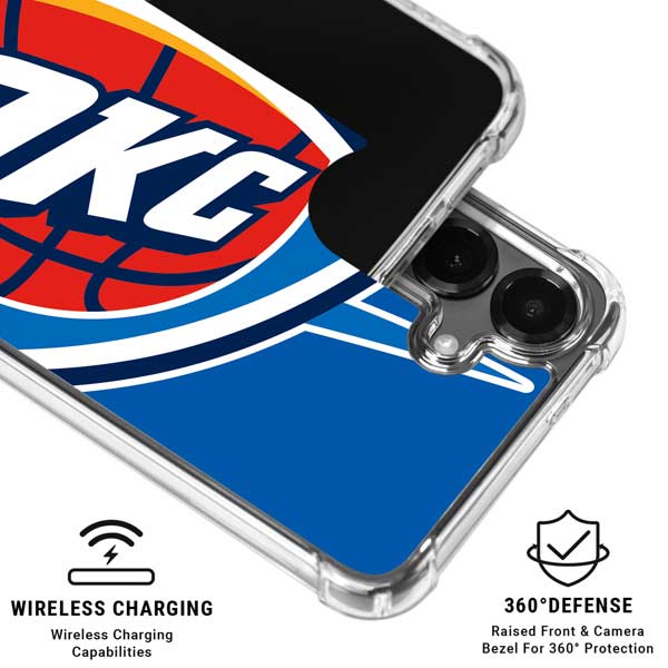 NBA Oklahoma City Thunder Large Logo Galaxy S26 Plus Clear Case