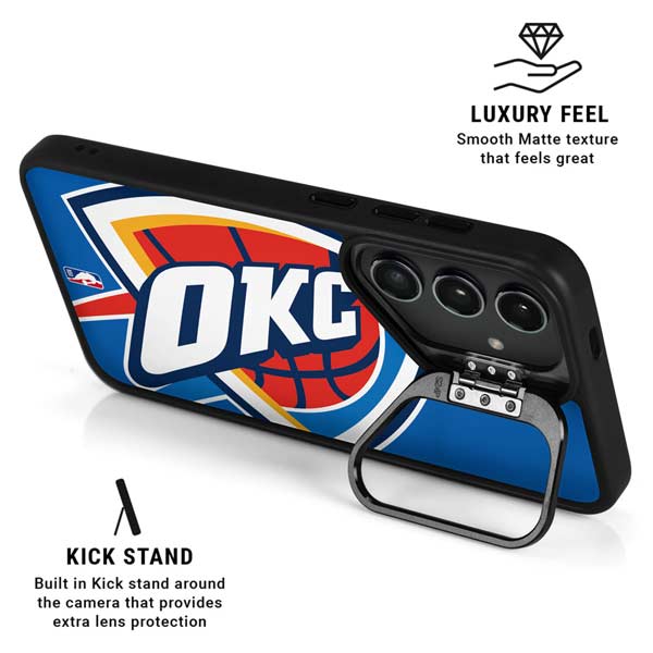 NBA Oklahoma City Thunder Large Logo Galaxy S26 Plus Kickstand Case