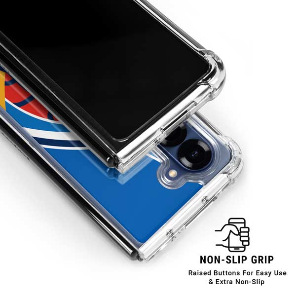 NBA Oklahoma City Thunder Large Logo Galaxy Z Fold7 Clear Case