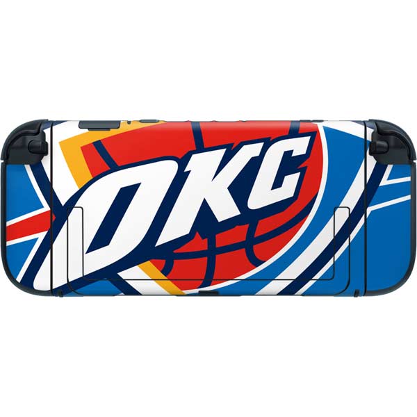 NBA Oklahoma City Thunder Large Logo Nintendo Switch 2 (2025) with Joy-Con Skin